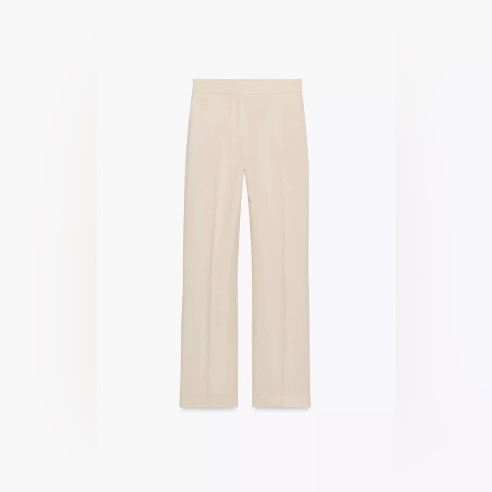 ZARA…. STRAIGHT-LEG TROUSERS WITH ELASTIC WAIST